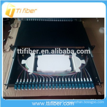 LC Duplex 24 Port Fiber Optic Patch Panel